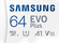 64GB Карта памяти MicroSDXC class10 UHS-I U1 A1 V10 SAMSUNG EVO+ ...