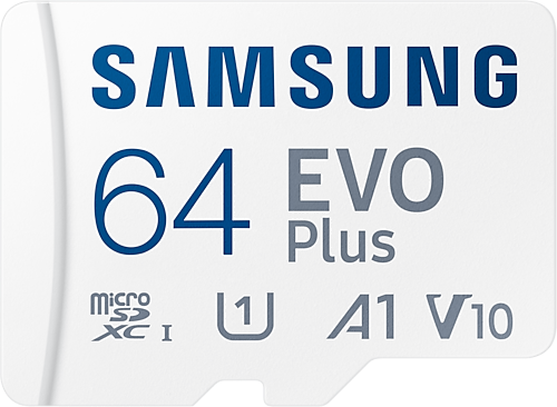 64GB Карта памяти MicroSDXC class10 UHS-I U1 A1 V10 SAMSUNG EVO+ с адаптером (скорость чтения 130MB/s) NEW