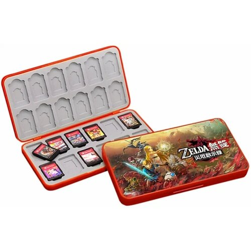 Кейс для хранения 24 игровых картриджей Zelda (Battle) (Switch) nintend switch accessories cute game card case sd cards pink shell swtch storage box for nintendo switch lite accessories