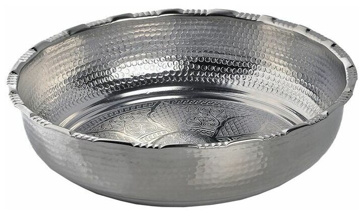 Чаша для омовения в хамаме, цвет серебро, диаметр 20 см - фотография № 2