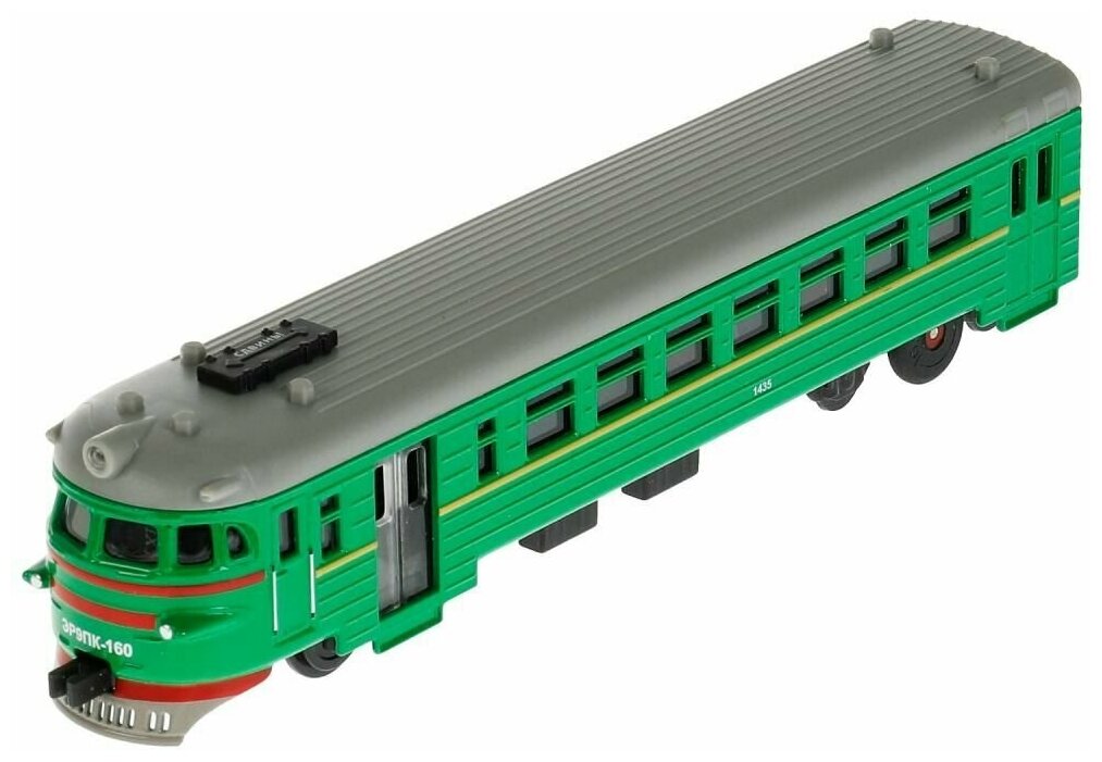 Электричка металлическая ТехноПарк 19см зеленая COMTRAIN-19-GN
