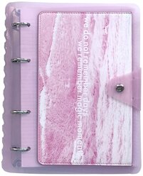 InFolio Тетрадь Pocket. Море, клетка, 120 л., прозрачный/розовый
