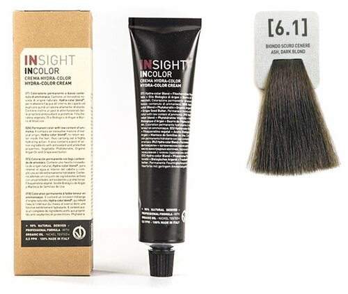 Insight Incolor крем-краска, 6.1 пепельный темный блондин