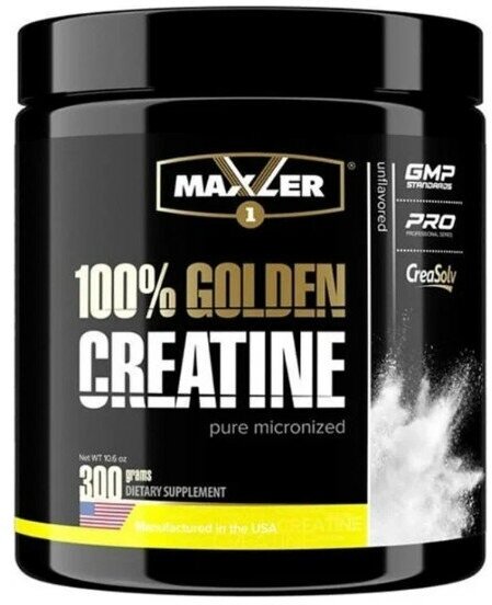 Maxler 100% Golden Creatine, 300 гр. банка