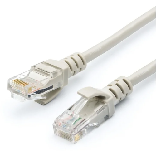 Патч-корд Atcom UTP, 20 m, литой, RJ45, Cat.5e, серый патч корд utp 5 m литой rj45 cat 5e atcom серый atcom at4719