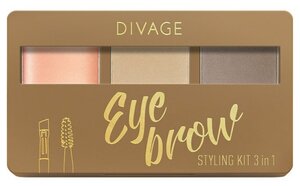 Divage Набор для бровей Eyebrow Styling New, Тон 01