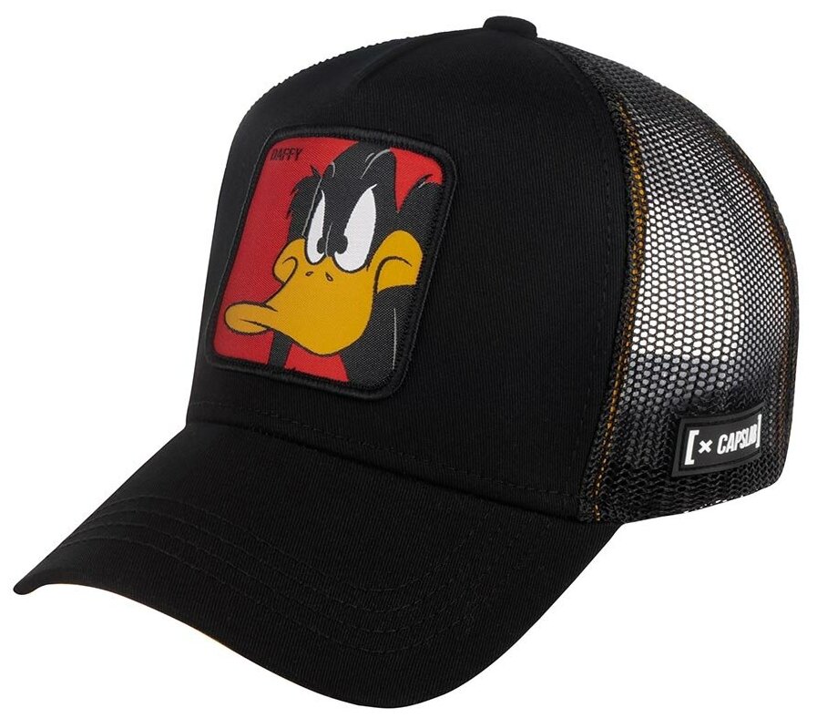 Бейсболка с сеточкой CAPSLAB CL/LOO/1/DAF1 Looney Tunes Daffy Duck (черный)