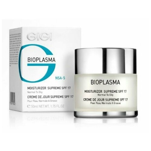 Gigi (ДжиДжи) Bioplazma Moist Supreme SPF 17 / Крем увлажняющий для жирной кожи с SPF 17, 50 мл