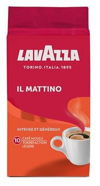 Кофе молотый Lavazza Mattino в/у 250 г, 4 шт.