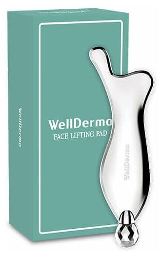 WellDerma массажер Face Lift Pad серебристый