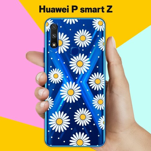 Силиконовый чехол Ромашки на Huawei P smart Z