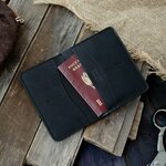 Кошелек для автодокументов и паспорта из телячьей кожи - изображение