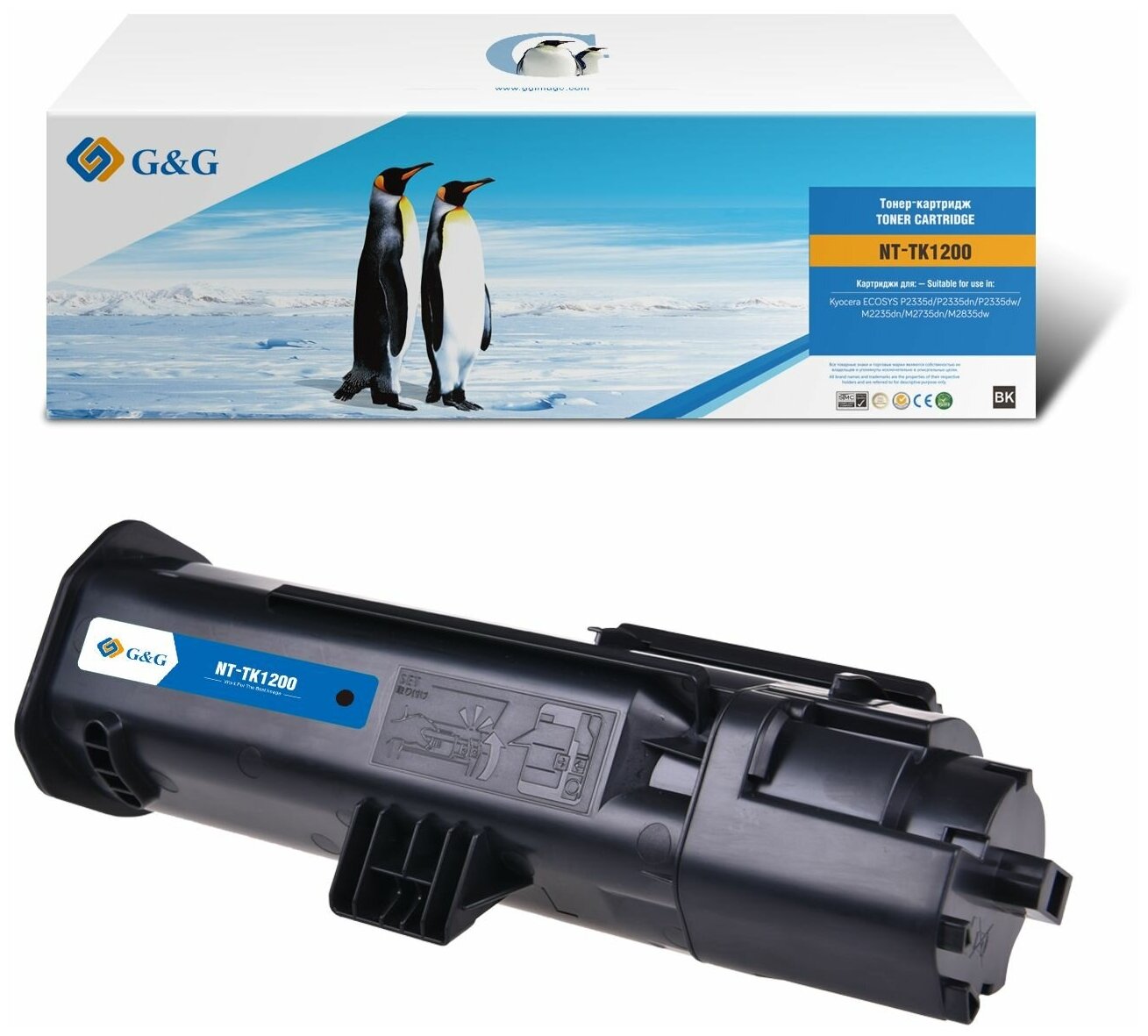 Картридж G&G GG-TK1200 черный G and G - фото №5