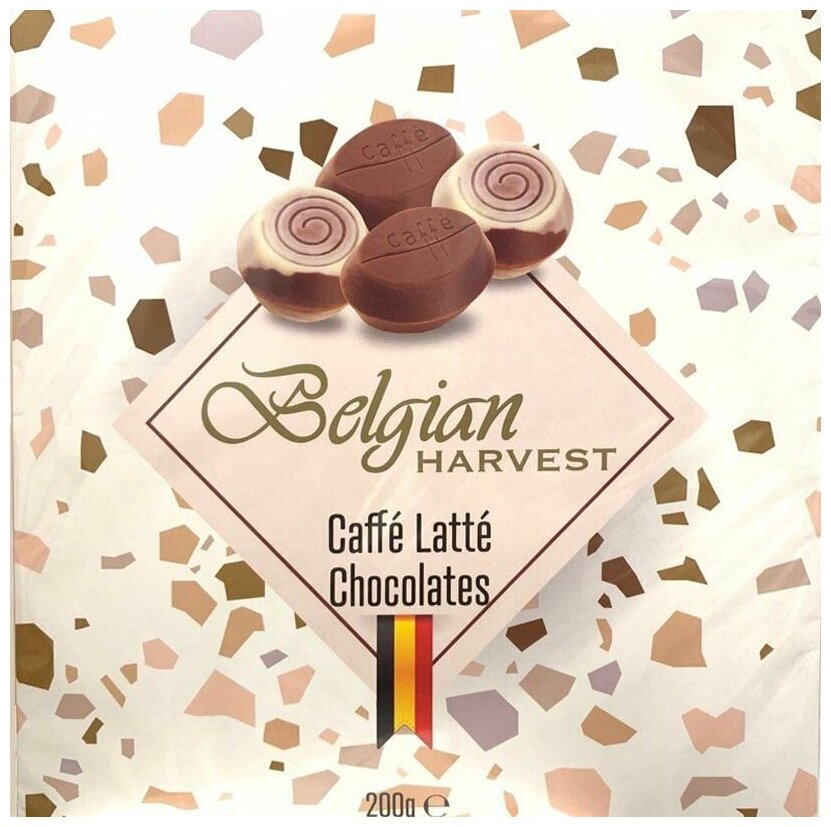 Конфеты Belgian HARVEST Caffe Latte chocolates 200г - фотография № 1