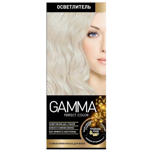 GAMMA Perfect Color осветлитель в комплекте с окислительным кремом, черный