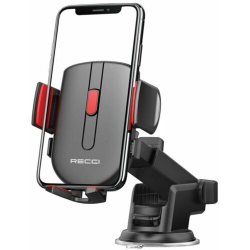 Держатель для телефона автомобильный Recci RZ02, гравитационный, телескопический, черный держатель для телефона автомобильный magsafe на приборную панель