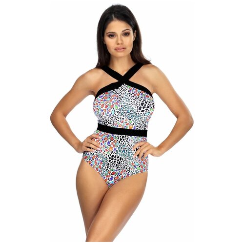 Совместный купальник с широкими бретелями из резинок Lorin | разноцветный | 85/42