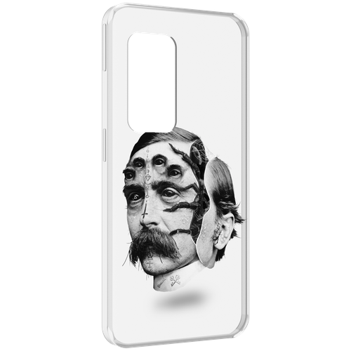 Чехол MyPads страшное лицо мужчины для UleFone Power Armor X11 Pro задняя-панель-накладка-бампер