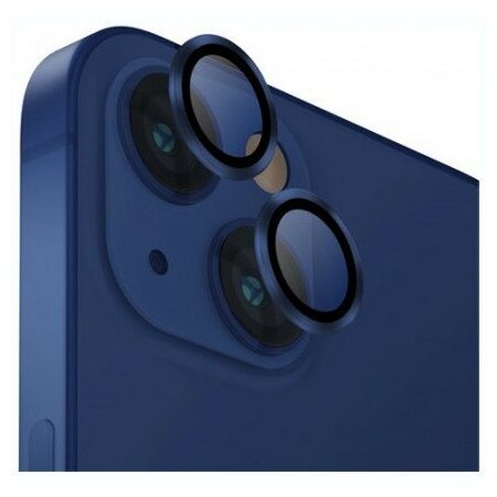 Защитное стекло Uniq Optix Camera Lens protector Aluminium (3 шт.) 0.25 мм для камеры iPhone 14/14 Plus цвет Черный (Black) (IP6.1-6.7M-LENSBLK)