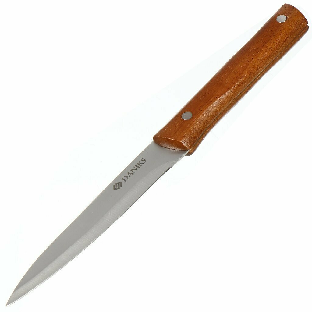 Нож кухонный Daniks, Карелия, универсальный, нержавеющая сталь, 12.5 см, рукоятка дерево, JA20200152-4