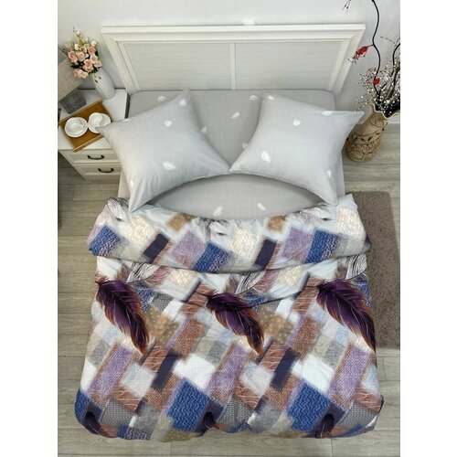 фиолетовый, серый, синий