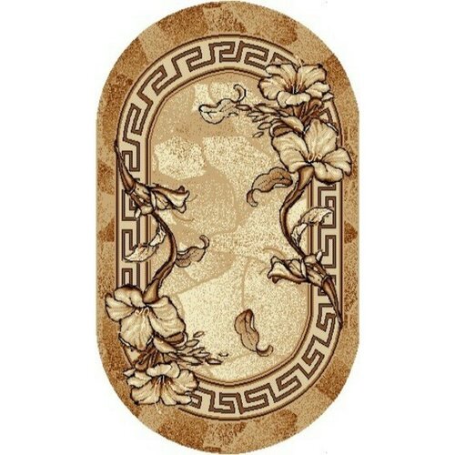 Люберецкие ковры Ковёр «Мокко» овальный 200х300 см, 100% полипропилен, джут