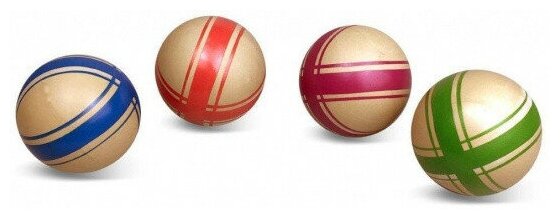 Мяч детский Эко Крестики-нолики, 7,5 см, ручное окрашивание