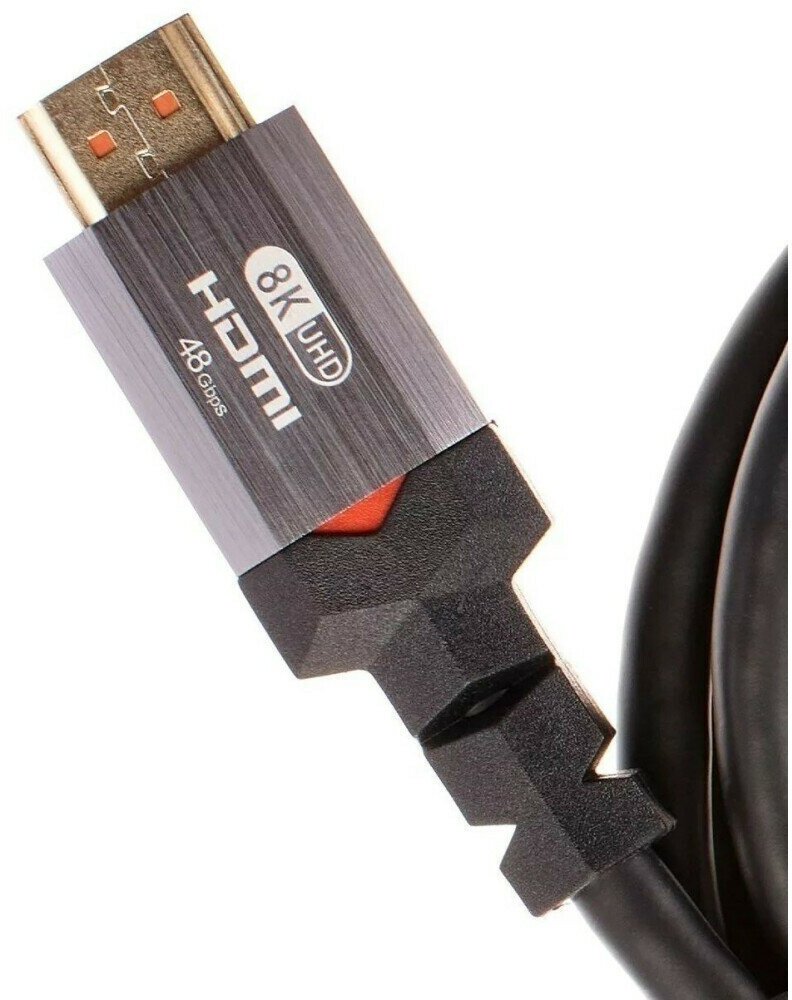 Кабель HDMI 19M/M,ver. 2.1, 8K@60 Hz 1m метал разъемы, Telecom <TCG365-1M> VCOM Telecom TCG365-1M - фото №3