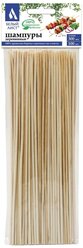 Шампуры для шашлыка Белый Аист деревянные 300 мм, 100 штук, береза, 6072 (75)