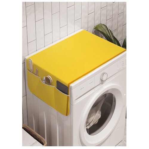 фото Органайзер для хранения "яркая клеточная плитка" на стиральную машину, 45x120 см ambesonne