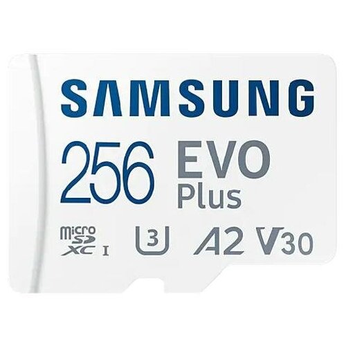 Карта памяти Samsung microSDXC EVO Plus Class10 UHS-I U3 (130MB/s) 256GB + ADP