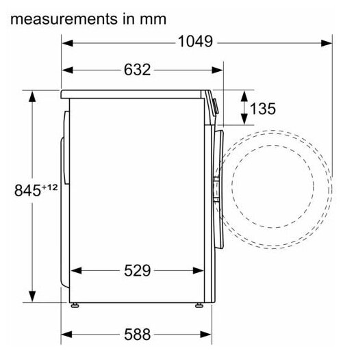 Стиральная машина с фронтальной загрузкой BOSCH WGA252X0GC Series 4, 10 кг, 1200 об/мин, 74 дБ, Anti - фотография № 6