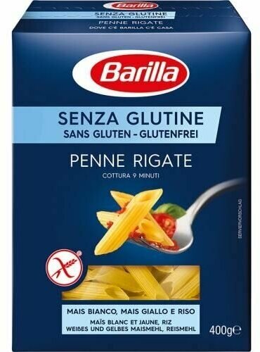 Barilla Макаронные изделия Penne Rigate, без глютена, 400 г