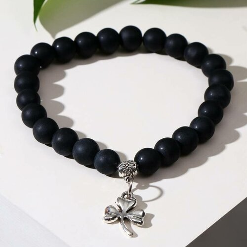 фото Браслет с подвеской микс шар №8 "шунгит"