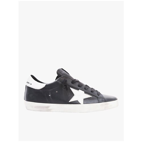 Golden Goose Deluxe Brand Черные кожаные кеды Superstar 36