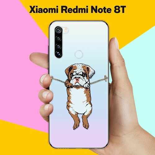 Силиконовый чехол Бульдог на Xiaomi Redmi Note 8T силиконовый чехол такса love на xiaomi redmi note 8t