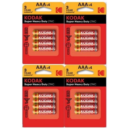 Батарейки KODAK Super Heavy Duty, 16 шт. AAA