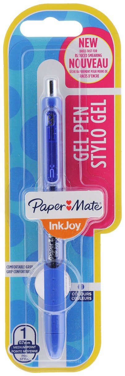 Ручка гелевая Paper Mate InkJoy Gel, цвет чернил: синий