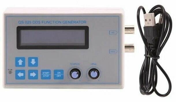 Портативный DDS Генератор Электрических Сигналов разной формы QS-025 постоянный ток 9 В, 1 гц-65534 Гц LCD Display