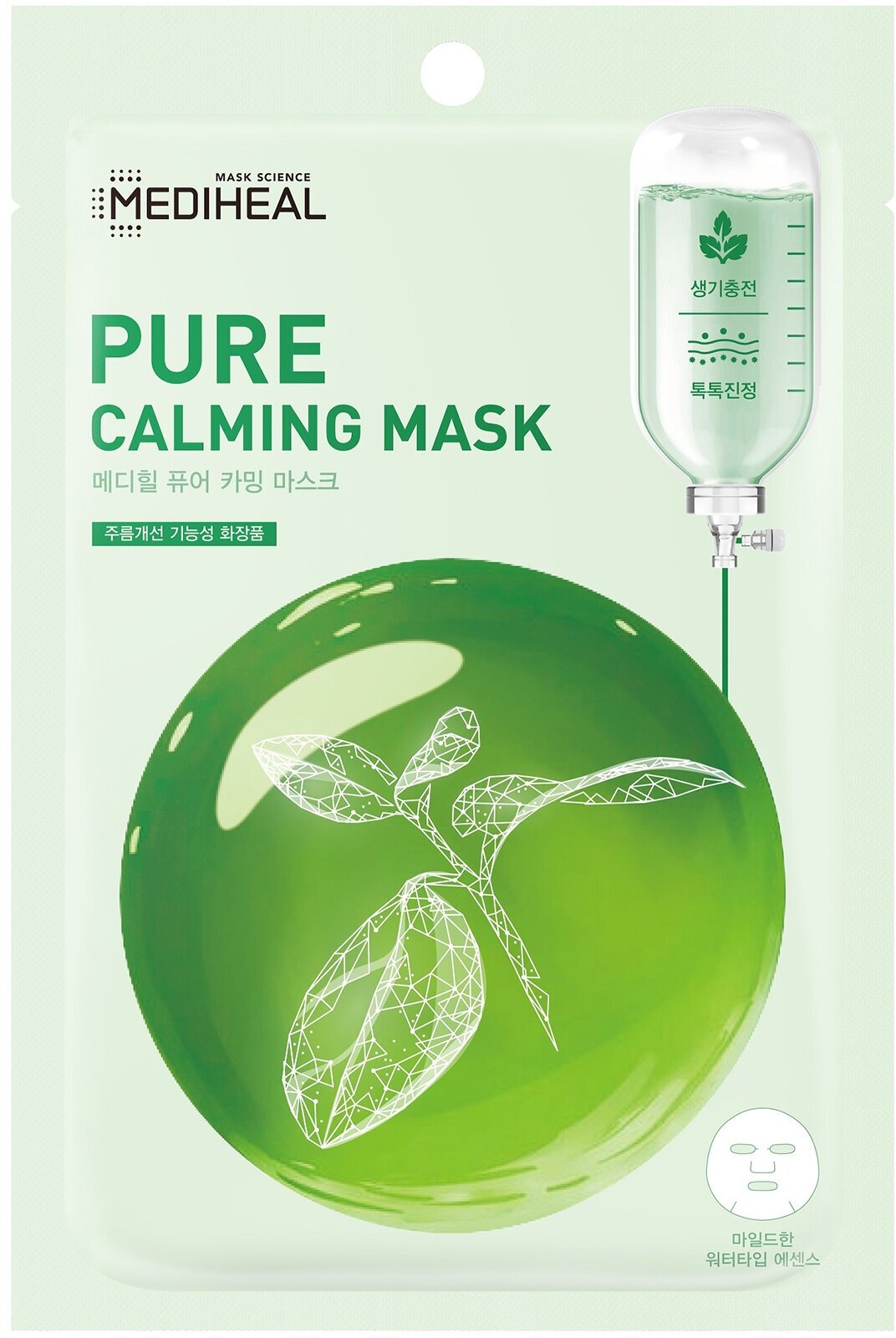 Успокаивающая тканевая маска для лица Mediheal Pure Calming Mask 20 мл .