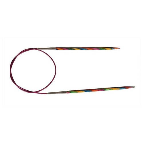 Спицы Knit Pro Symfonie 20332, диаметр 2.25 мм, длина 80 см, общая длина 80 см, разноцветный спицы knit pro symfonie 21358 диаметр 7 мм длина 100 см общая длина 100 см разноцветный