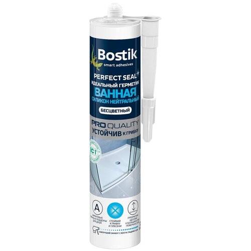 Идеальный силиконовый герметик Bostik Perfect Seal Ванная нейтральный прозрачный 280мл ВОК638653 16178307