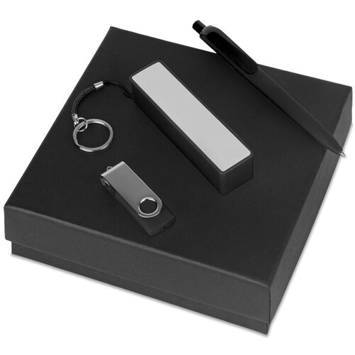 Подарочный набор Space Pro с флешкой ручкой и зарядным устройством черный 204300₽