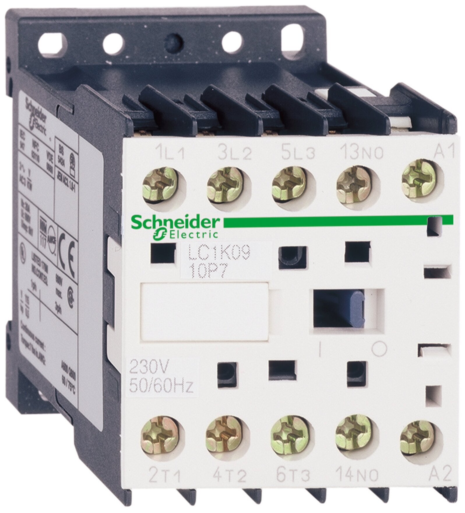 Контактор 3-х полюсный 9А 230B 50/60Гц (зажим под винт) Schneider Electric, LC1K0910P7