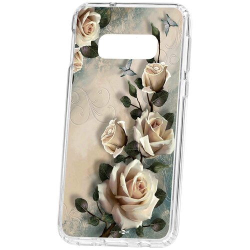 фото Чехол на самсунг s10e kruche print белые розы кruче