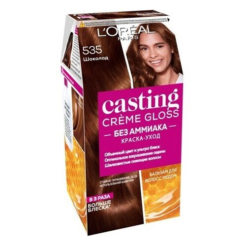 Краска-уход для волос L'Oreal Paris Casting Creme Gloss 535 Шоколад без аммиака, 273мл