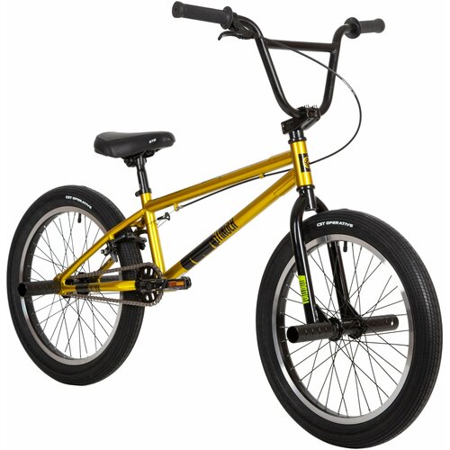 Велосипед BMX STINGER 20 TORTUGA зеленый, сталь, размер 10 велосипед stinger graffiti 20 2021 велосипед bmx stinger 20 graffiti белый сталь размер 10
