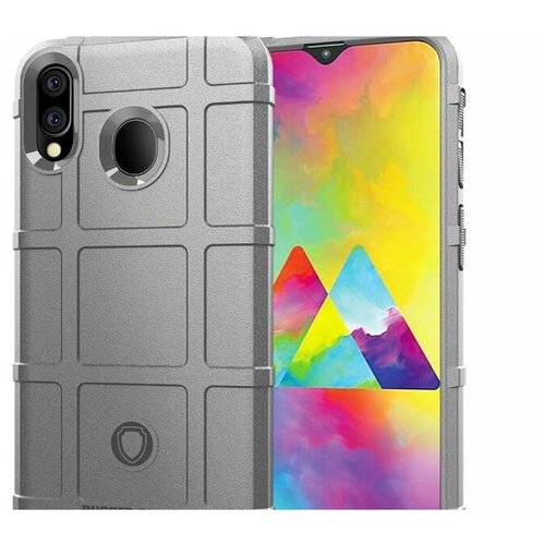 фото Чехол-бампер mypads для samsung galaxy m10 sm-m105f (2019) противоударный усиленный ударопрочный серый