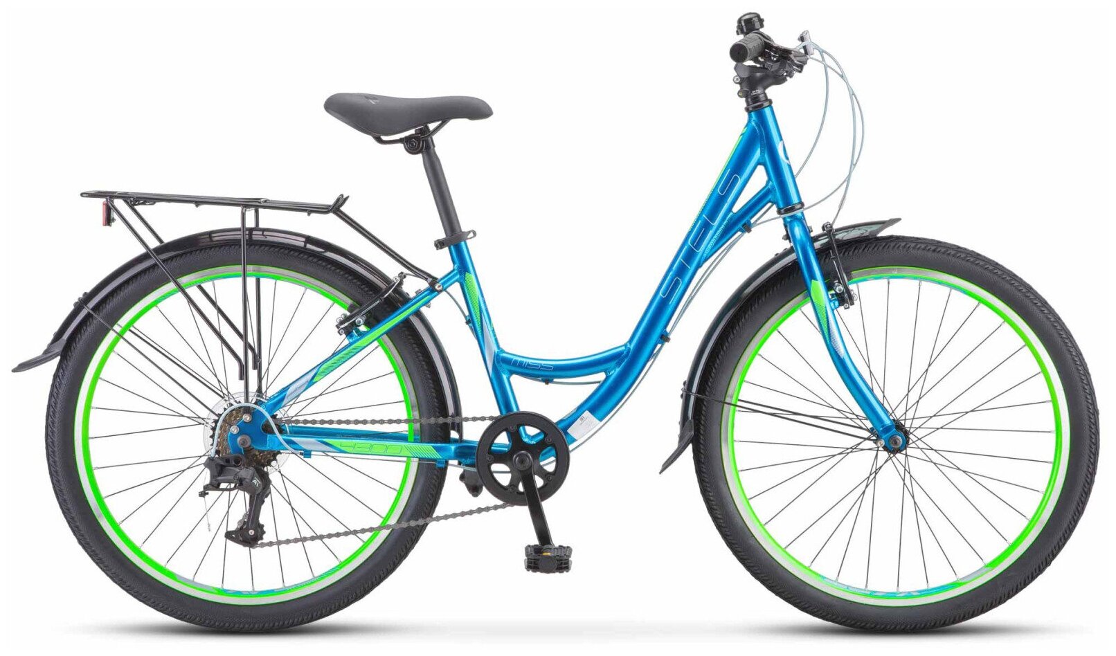 Подростковый велосипед Stels Miss 4300 V V010 (2022) 14" Синий (135-155 см)
