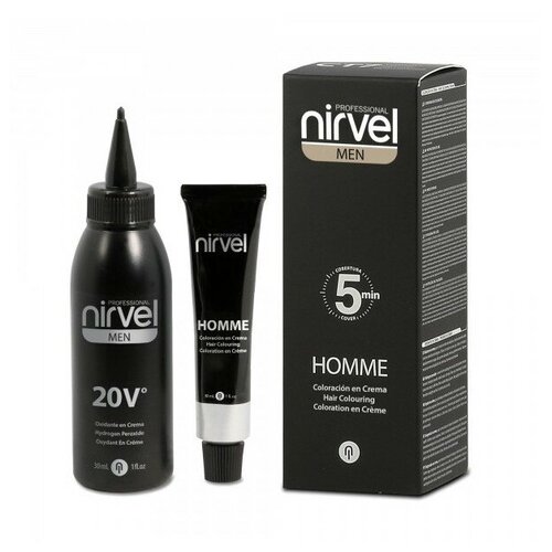 Комплект MEN для окрашивания волос NIRVEL PROFESSIONAL G3 темно-серый homme 2*30 мл, пепельный  - Купить